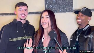 Street Interview Ends In Interracial Threesome At Hotel
