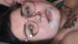 DD Sadie Sucks, Lactates and Swallows Stepdad's Cum