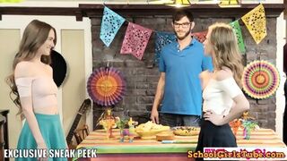 Step Sis And Teen Friend Sneak Fuck At Cinco De Mayo Party S2:E5 - Logan Long