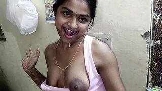 Bhabhi Alone Making Roti – Devar’s Hard Dick Made Her Crazy and Suck It Clean