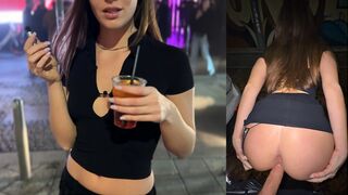 I FUCKED an ITALIAN GIRL behind a CAR OUTSIDE THE CLUB