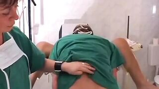 Horny dude gets assfucked by kinky German nurses