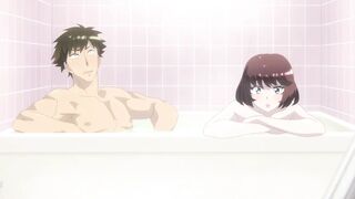''Moans Echo in the Steamy Outdoor Bath'' Unexpected Threesome(Hentai Sex) Eng Sub