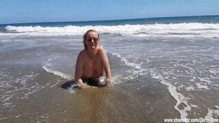 The beach whore for everyone on Gran Canaria UNCUT