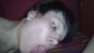 Whore sucking dick