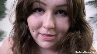 Hot Aleah Paris Gets Spanked and Splashed with Sperm