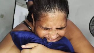 Stepfather... I catch my stepdaughter in sexy lingerie with big ass and I can't stand it, I end up fucking and fill her pussy with cum.