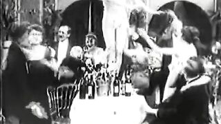 Lady gets Drunk at Her Birthday's Party (1910s Vintage)