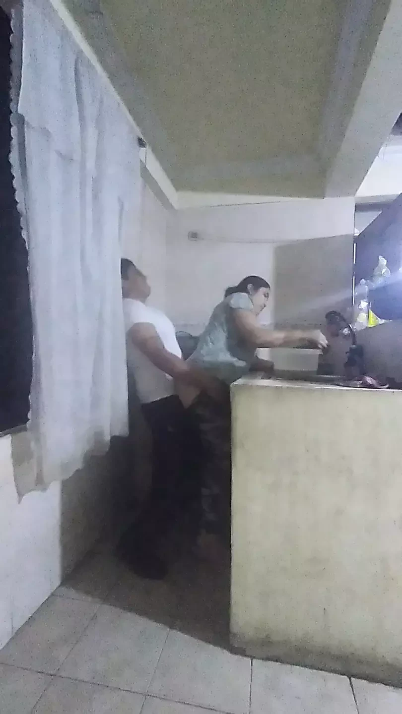 Maid Slapped in the Kitchen by Her Boss