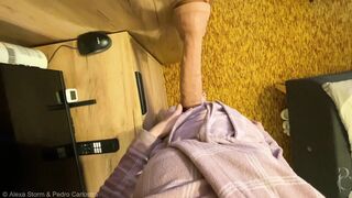 The strong Farmgirl - German Farmgirl Takes Charge after getting shocked when she catches her husband with a monsterdildo