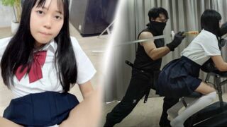 Ninja Massage for horny cute asian girl