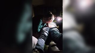 Wife fucks total stranger in a public parking lot in front of husband