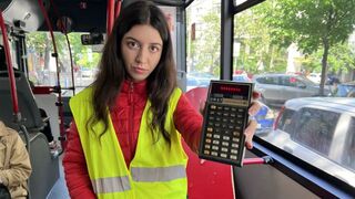 Caught Bus Conductor Cheating Passengers and Fucked Him Cum In Pussy